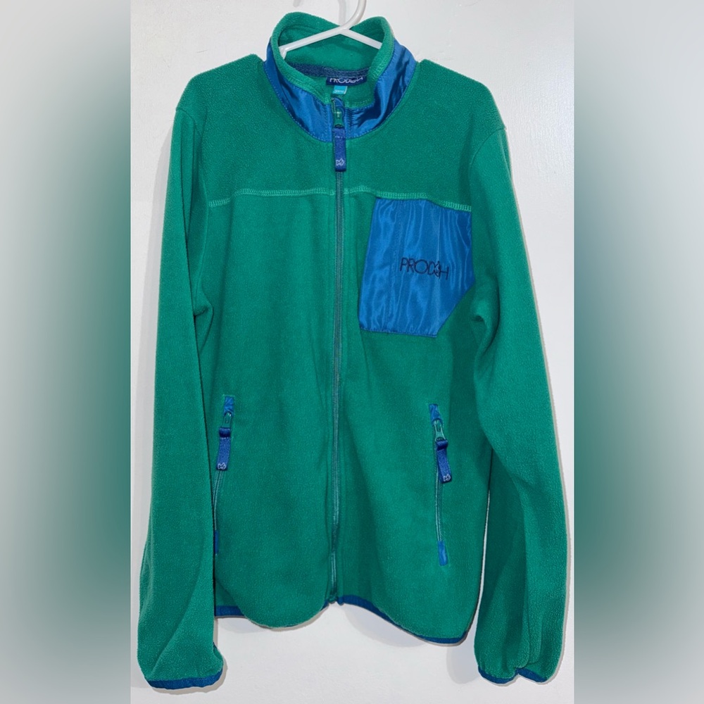 Green and Blue Fleece Jacket- Prodoh 8/10